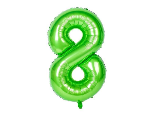 Picture of FOIL BALLOON NUMBER 8 GREEN 40 INCH